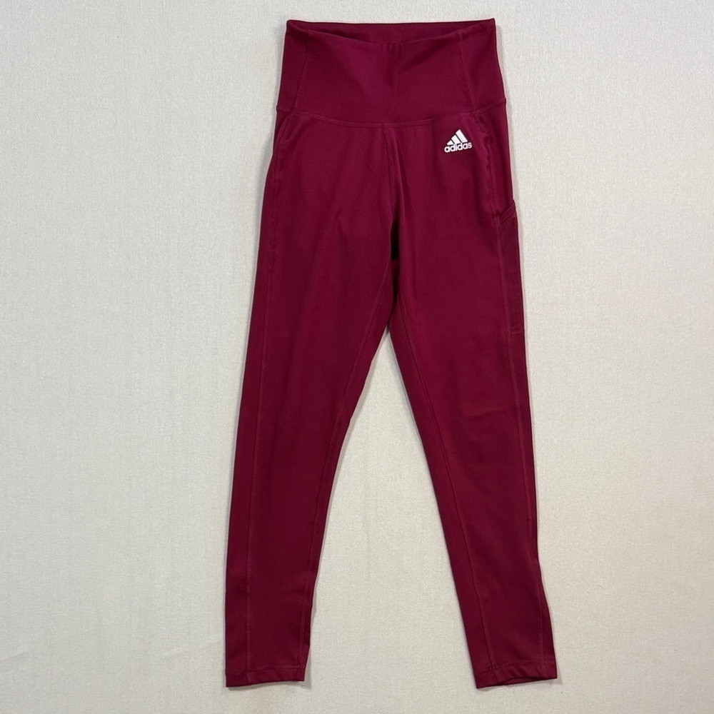 Adidas Women's burgundy Leggings